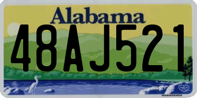 AL license plate 48AJ521