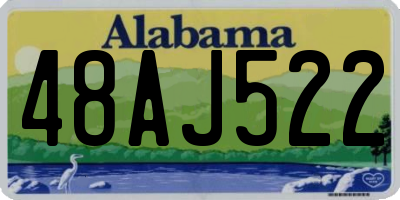 AL license plate 48AJ522