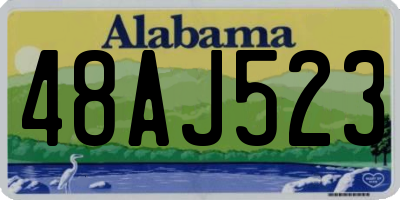 AL license plate 48AJ523