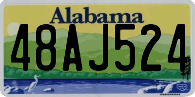 AL license plate 48AJ524