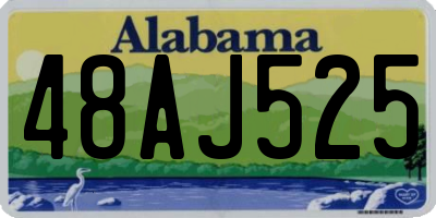 AL license plate 48AJ525