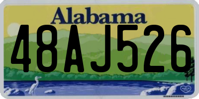 AL license plate 48AJ526
