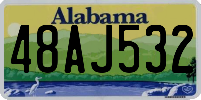 AL license plate 48AJ532