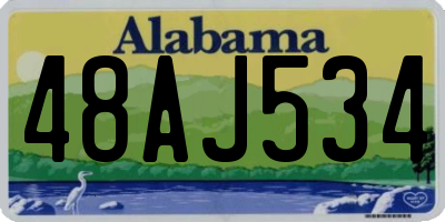 AL license plate 48AJ534