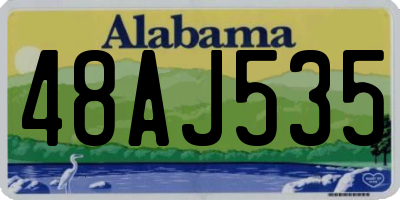 AL license plate 48AJ535
