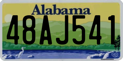 AL license plate 48AJ541