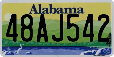 AL license plate 48AJ542