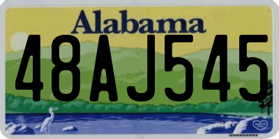 AL license plate 48AJ545