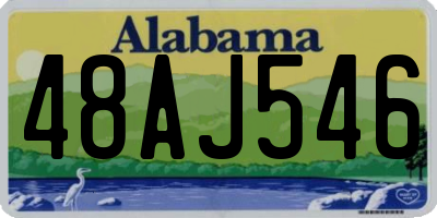 AL license plate 48AJ546