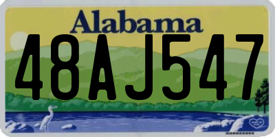 AL license plate 48AJ547