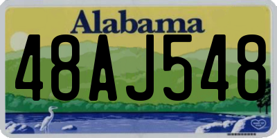 AL license plate 48AJ548