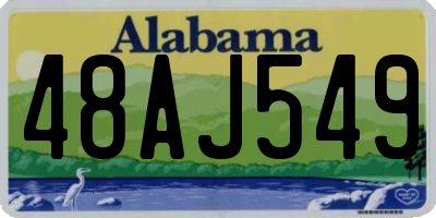 AL license plate 48AJ549