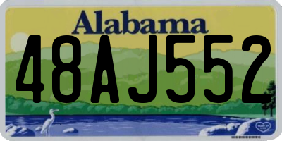 AL license plate 48AJ552