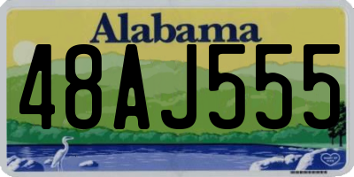 AL license plate 48AJ555
