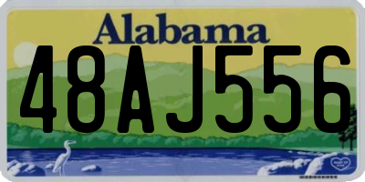 AL license plate 48AJ556