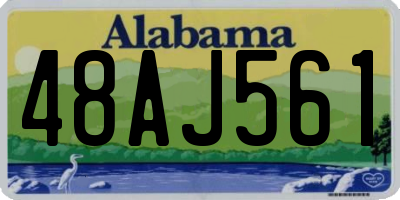 AL license plate 48AJ561