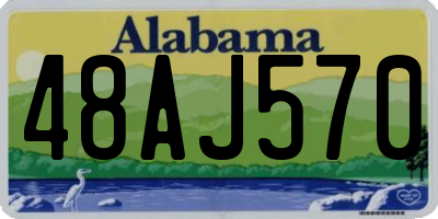 AL license plate 48AJ570