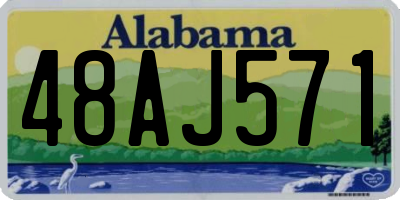 AL license plate 48AJ571