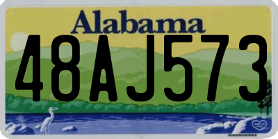 AL license plate 48AJ573