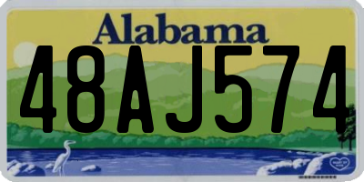 AL license plate 48AJ574