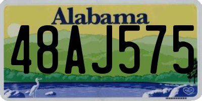 AL license plate 48AJ575