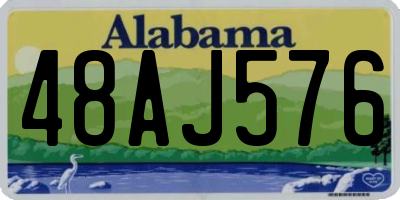 AL license plate 48AJ576