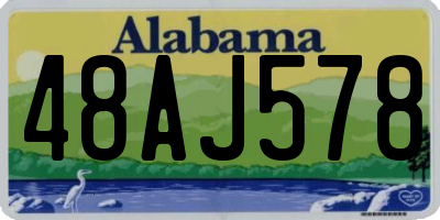 AL license plate 48AJ578