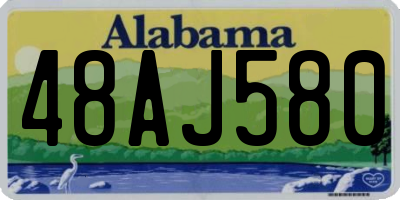 AL license plate 48AJ580