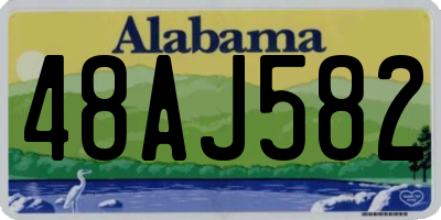 AL license plate 48AJ582