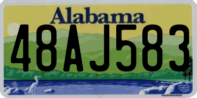 AL license plate 48AJ583