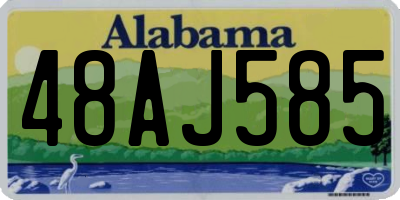 AL license plate 48AJ585