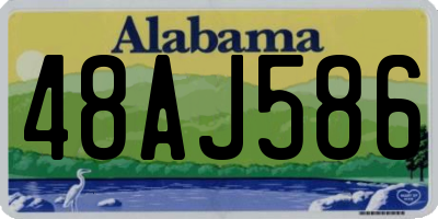 AL license plate 48AJ586