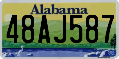 AL license plate 48AJ587