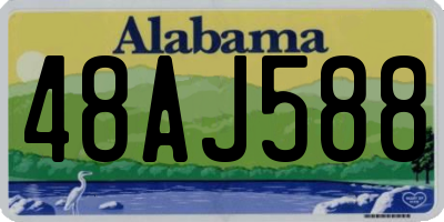 AL license plate 48AJ588