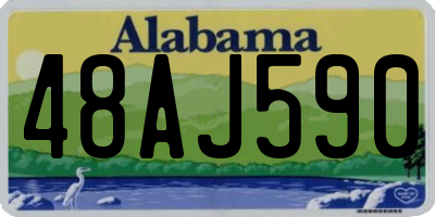 AL license plate 48AJ590