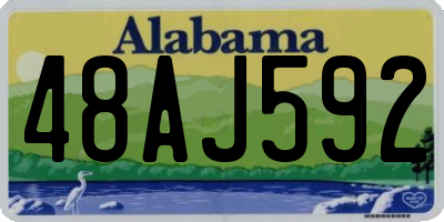 AL license plate 48AJ592