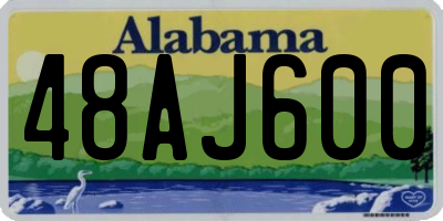 AL license plate 48AJ600