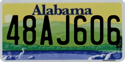 AL license plate 48AJ606