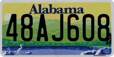AL license plate 48AJ608