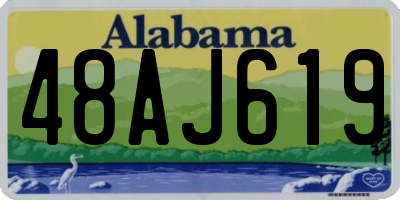 AL license plate 48AJ619