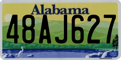 AL license plate 48AJ627