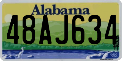 AL license plate 48AJ634
