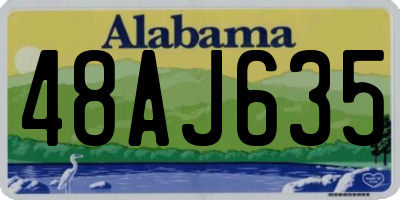 AL license plate 48AJ635