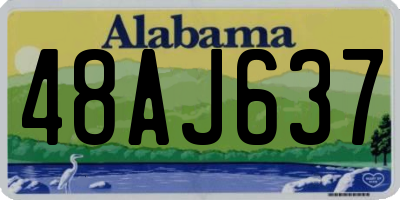 AL license plate 48AJ637