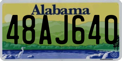 AL license plate 48AJ640