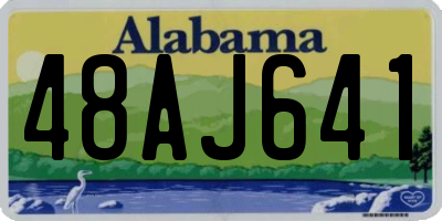 AL license plate 48AJ641