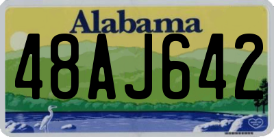 AL license plate 48AJ642