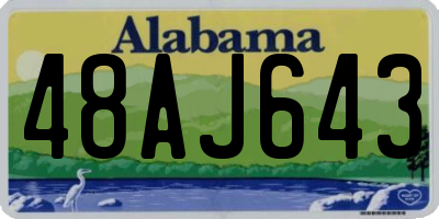 AL license plate 48AJ643