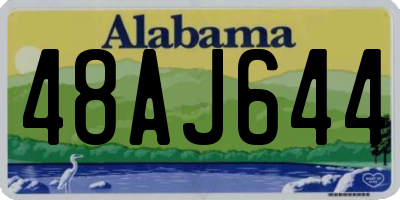 AL license plate 48AJ644