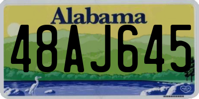 AL license plate 48AJ645